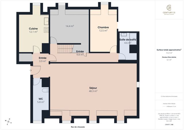 Appartement + f6 à vendre - 6 pièces - 155.0 m2 - CHARTRES - 28 - CENTRE - Century 21 Maitrejean Immobilier