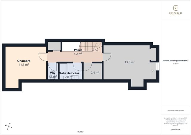 Appartement + f6 à vendre - 6 pièces - 155.0 m2 - CHARTRES - 28 - CENTRE - Century 21 Maitrejean Immobilier