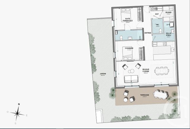 Appartement F3 bis à vendre - 4 pièces - 94.45 m2 - CHARTRES - 28 - CENTRE - Century 21 Maitrejean Immobilier