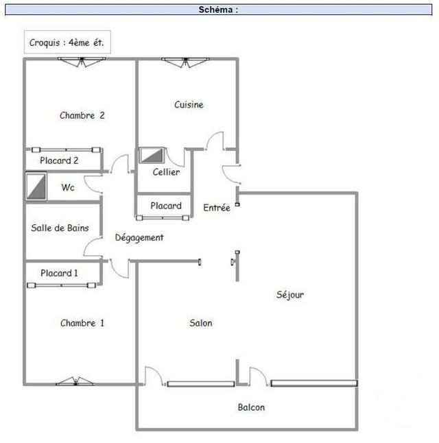 Appartement F4 à vendre - 4 pièces - 87.01 m2 - CHARTRES - 28 - CENTRE - Century 21 Maitrejean Immobilier