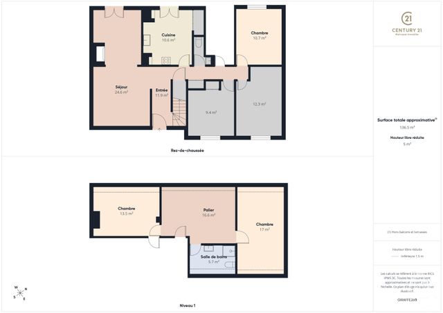 maison à vendre - 6 pièces - 137.0 m2 - CHARTRES - 28 - CENTRE - Century 21 Maitrejean Immobilier